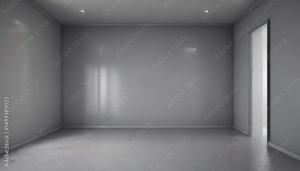 Fototapeta premium Clean gradient grey room, ideal for showcasing items , backdrop, interior