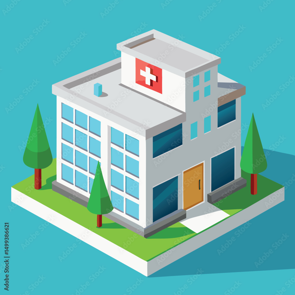3D White Modern Building of an Enterprise, Company, Medical Institution, Office Vector Design. Realistic Icon for Business, and Commercial Real Estate Concepts. 3D White Modern Building of an Enterprise, Company, Medical Institution, Office Vector Design. Realistic Icon for Business, and Commercial Real Estate Concepts.