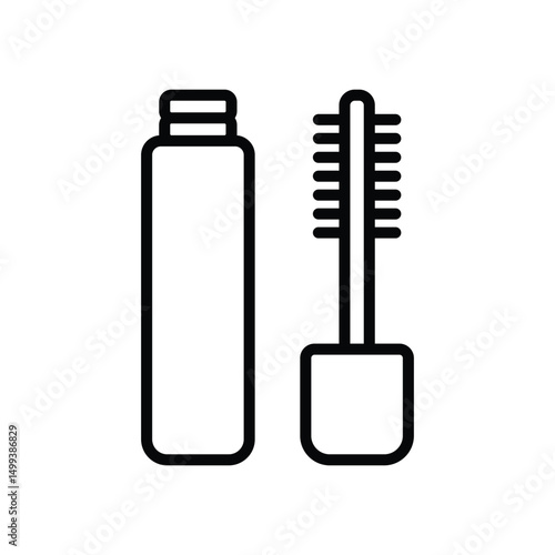 mascara icon vector design template simple and clean