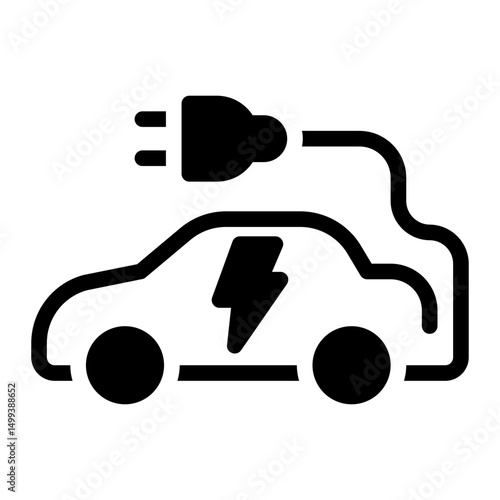 electric car icon