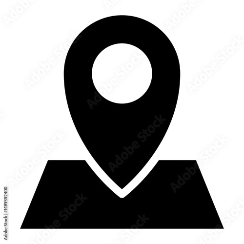Location pin icon. Map pin place marker. Location icon. Map marker pointer icon set. GPS location symbol collection.