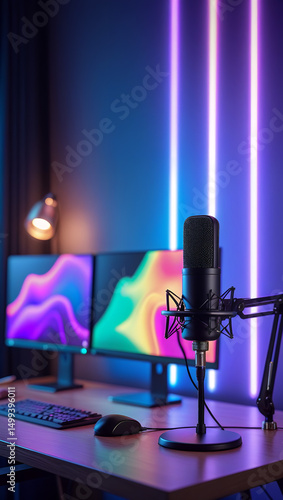 gaming set of devices in game room