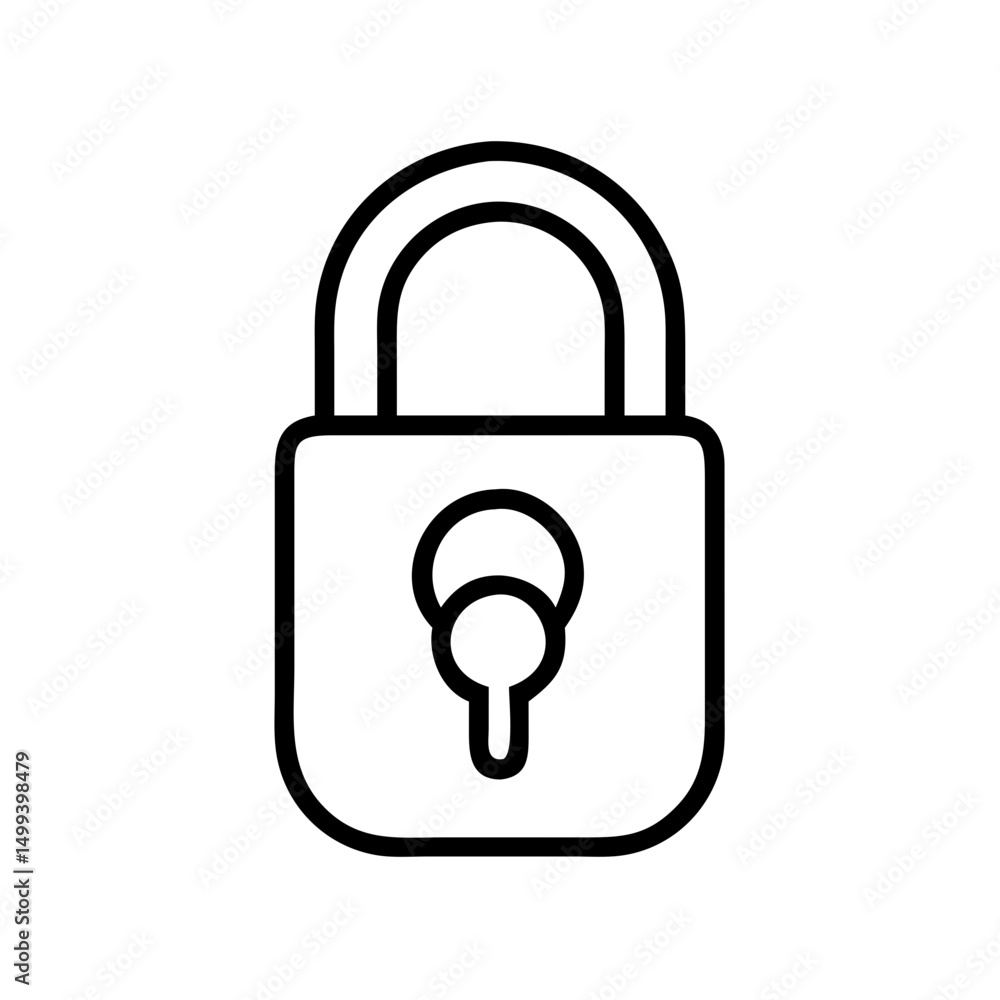 Lock icon on White background
Lock icon on White background