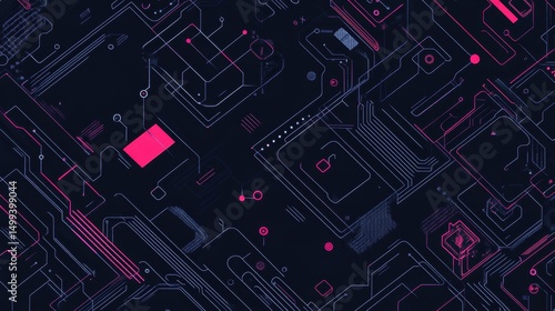 Abstract circuit pattern design