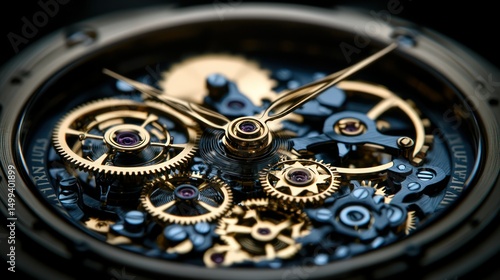 Wallpaper Mural Exquisite watch mechanism, intricate gears Torontodigital.ca