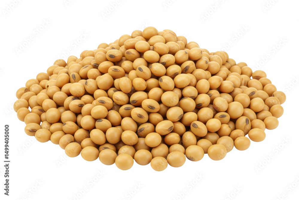 Heap of soybeans isolated on transparent background Heap of soybeans isolated on transparent background