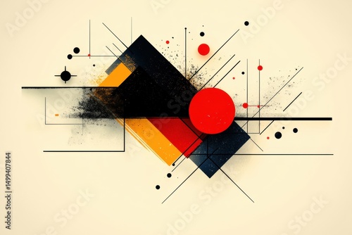 Abstract geometric graphic design