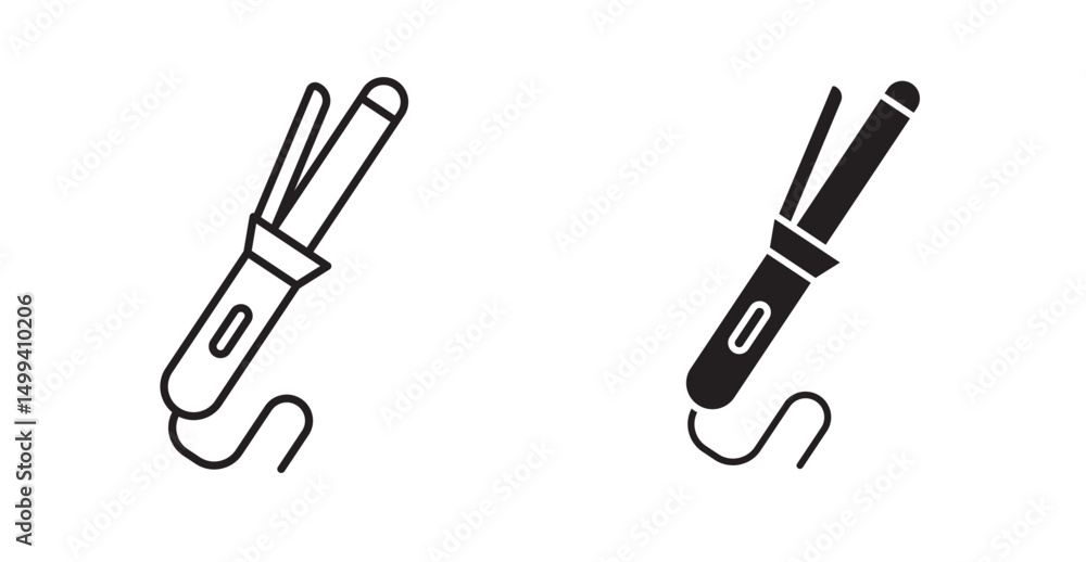 Hair curler icon Hair curler icon