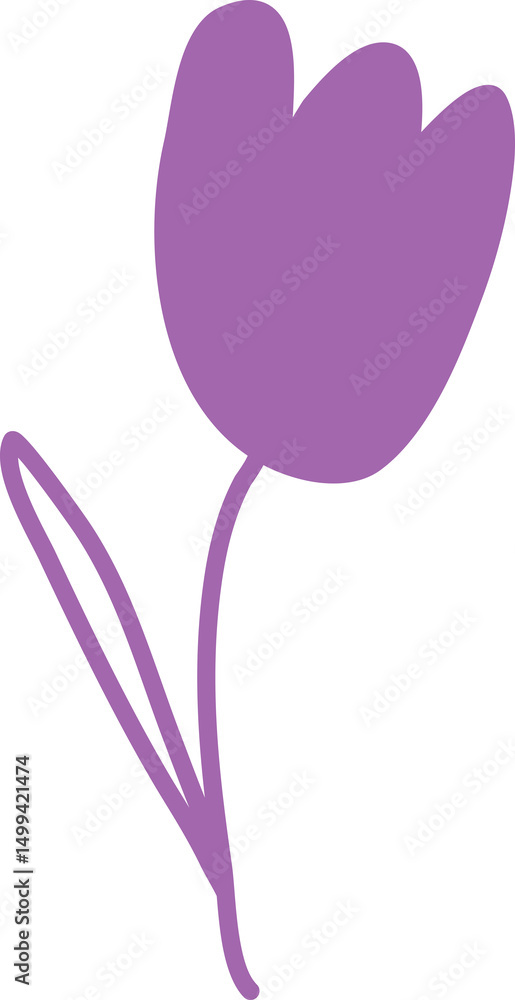 Fototapeta premium Flower drawing decoration