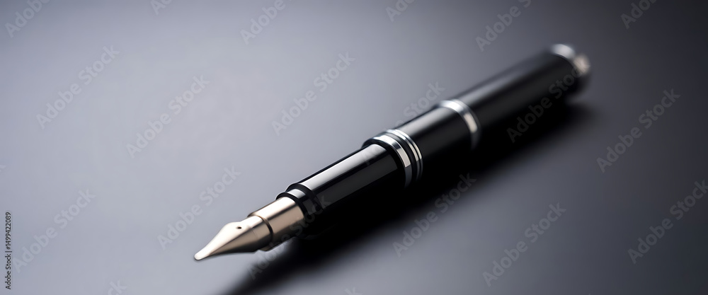 close up of a pen on a table close up of a pen on a table