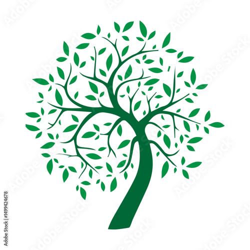 silhouette tree icon