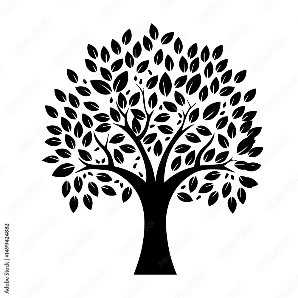 Obraz premium silhouette tree icon
