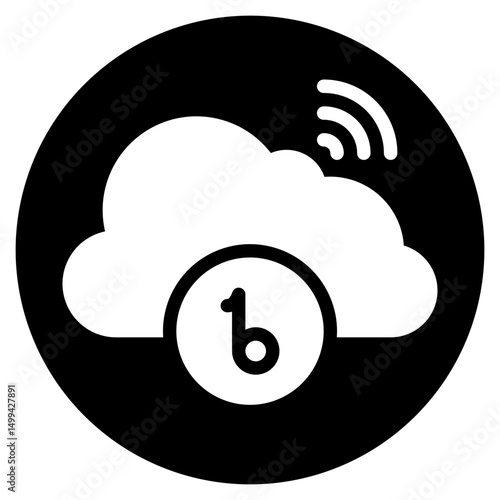 cloud glyph icon