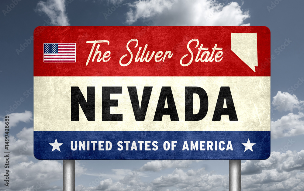 Fototapeta premium US State of Nevada - The Silver State