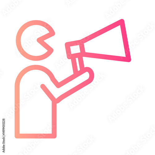 speak up gradient icon