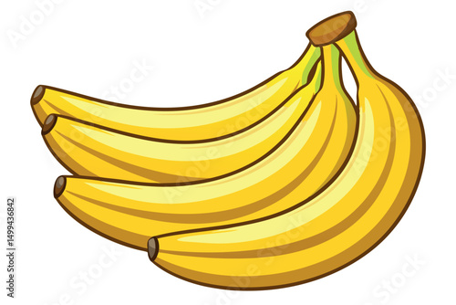 Set of Bananas Isolated on Transparent Background. Whole and Half a Banana, Pieces and Sliced. Peeled Banana and Banana in a Splash of Juice. A Leaf of a Banana Tree. Realistic 3d Vector.