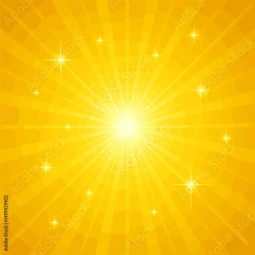 Create a kinds of sunburst Vector Illustration with white background.