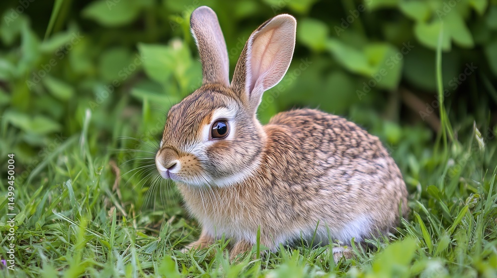 Cute rabbit rodent animal mammal sitting in natural habitat. Fluffy white fur, small ears and whiskers, gentle expression. Cute rabbit rodent animal mammal sitting in natural habitat. Fluffy white fur, small ears and whiskers, gentle expression.