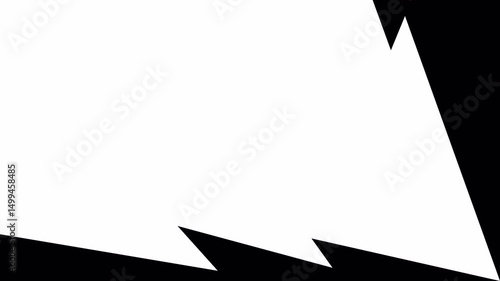 Lightning Strike Transition Animation - Bold Flash Cut Scene Change. Dynamic transition animation with a white lightning bolt cutting through the screen, revealing the next scene. Alpha channel.