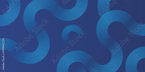 Blue abstract background. Geometric lines pattern. Modern shiny blue gradient lines. Futuristic technology graphic design. Suit for business, cover, header, wallpaper, corporate, website, flyer