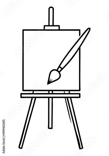 Sztaluga malarska grafika kontury malarstwo