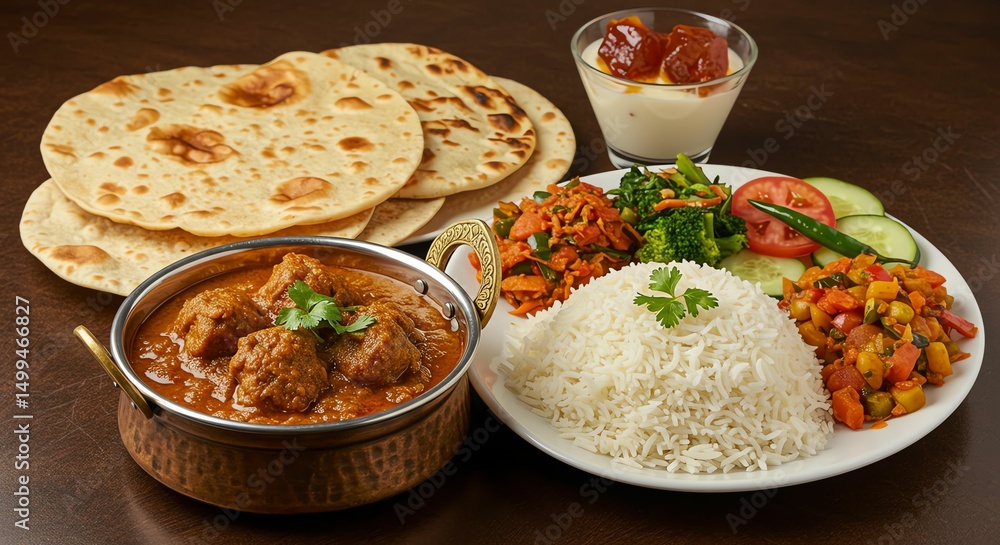 Indian Curry Rice and Vegetables Indian Curry Rice and Vegetables