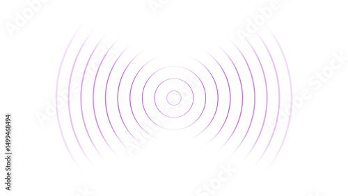 Radio waves wireless network tower concept isolated on white background