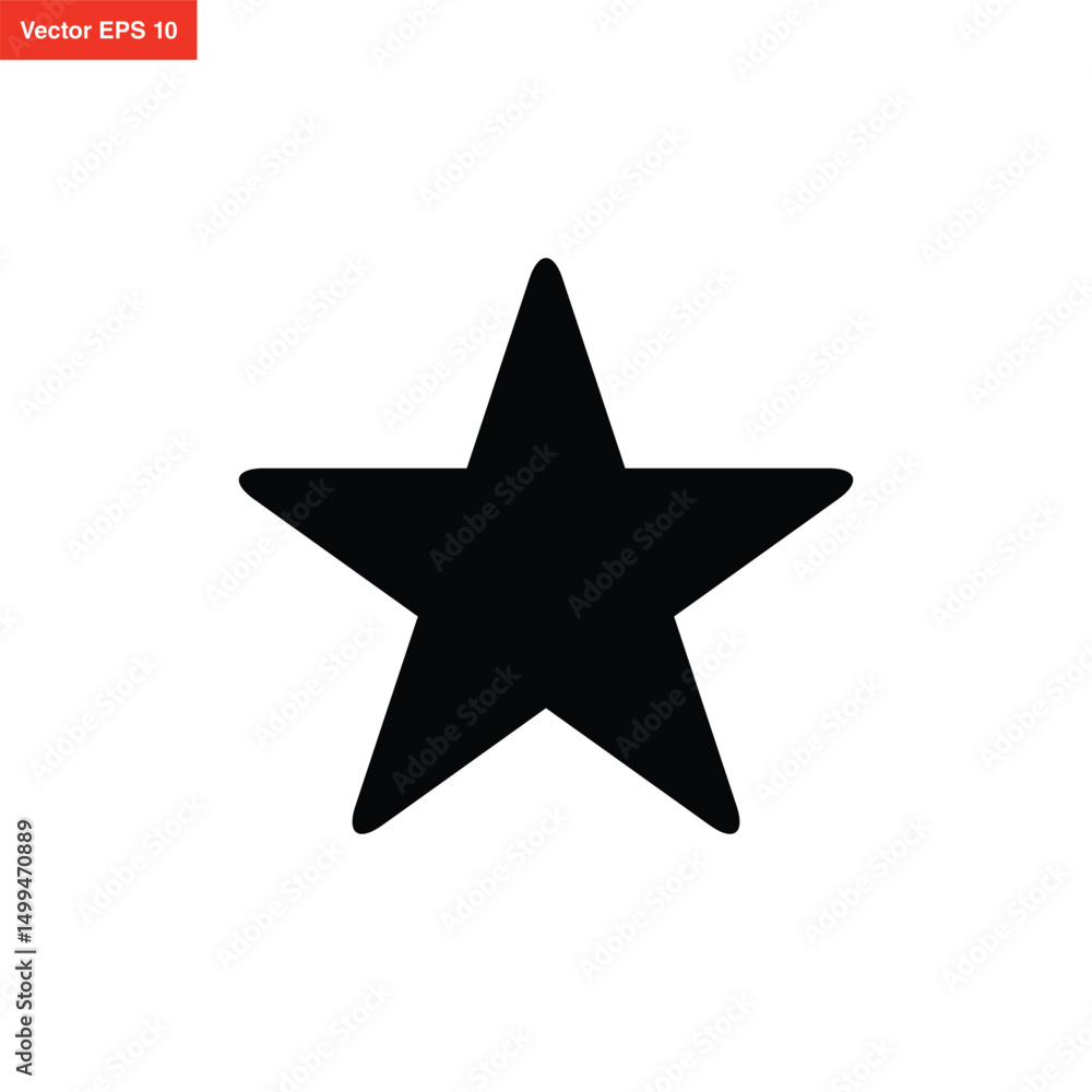 Obraz premium star icon simple and clean