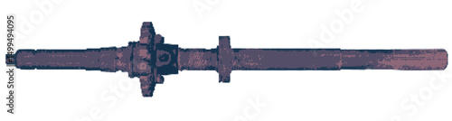 Rusty axle pixel art