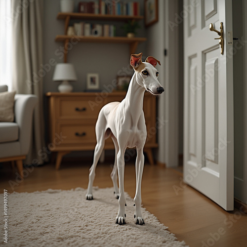 Obraz na płótnie whippet portrait