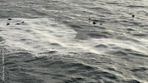 Surface of the water in the oceans near Sea Point in Cape Town, South Africa.