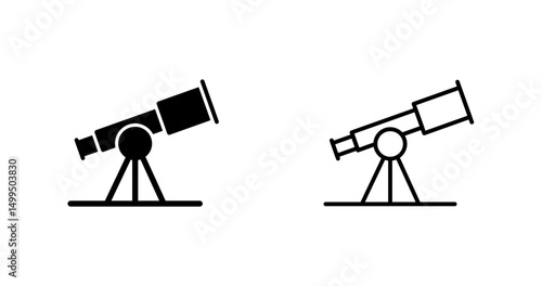 Telescope Vector Icon