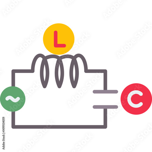 Series LC Circuit Icon