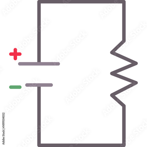 Simple Resistor Circuit Icon