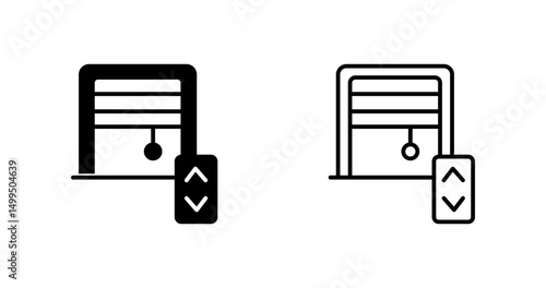 Smart Blinds Vector Icon