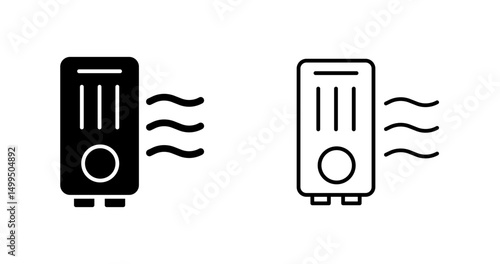 Portable Air Purifier Vector Icon