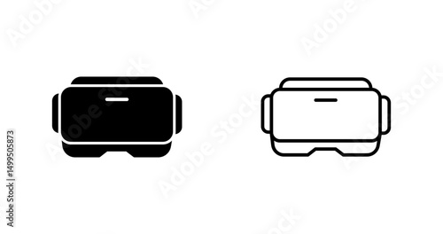 Virtual Reality Headset Vector Icon