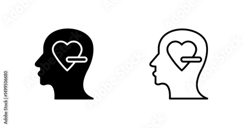 Negative Love Vector Icon