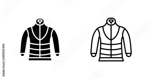 Insulated jacket Vector Icon