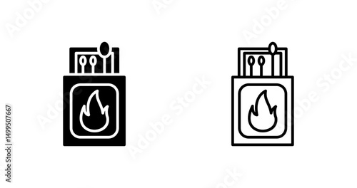 Waterproof matches Vector Icon