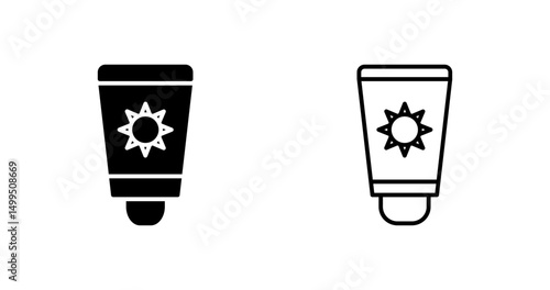 Sunscreen Vector Icon