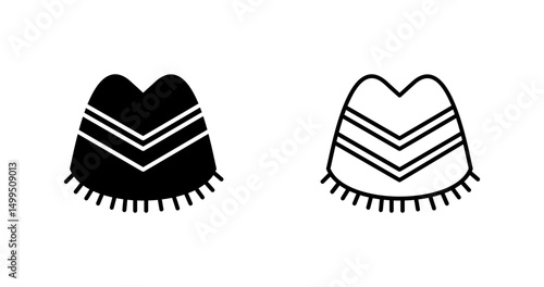 Poncho Vector Icon