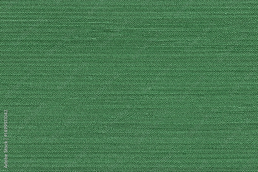 Fototapeta premium Seamless textured green Dense Biflex fabric, showcasing a woven pattern. The fabric appears soft and durable, ideal for upholstery or fashion design.