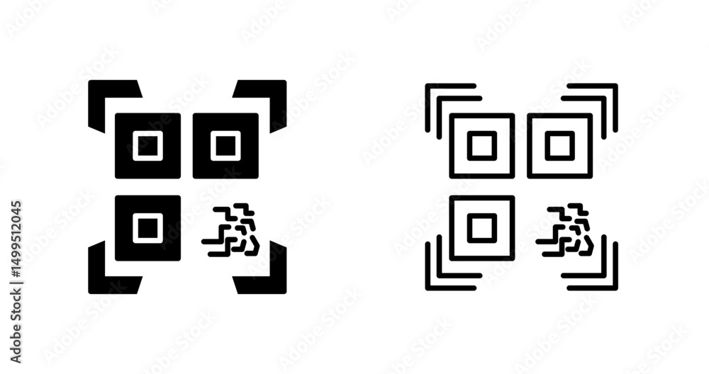 QR Code Scanner Vector Icon QR Code Scanner Vector Icon