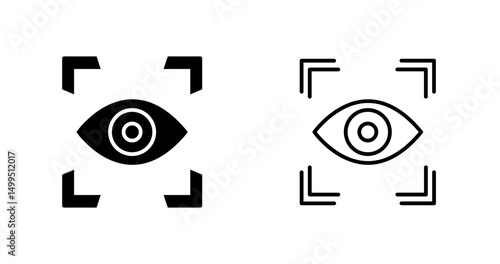 Retinal Scanner Vector Icon