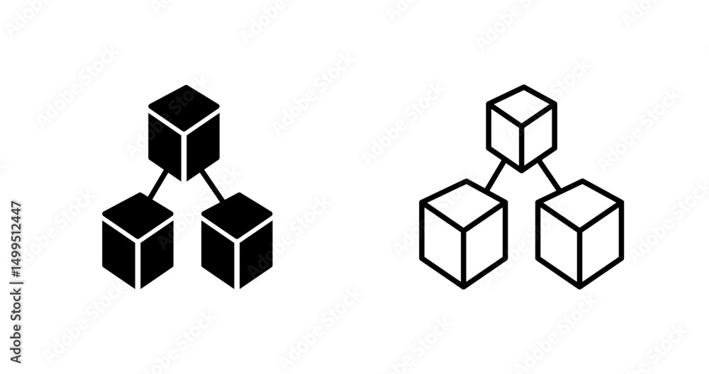 Blockchain Analytics Vector Icon Blockchain Analytics Vector Icon