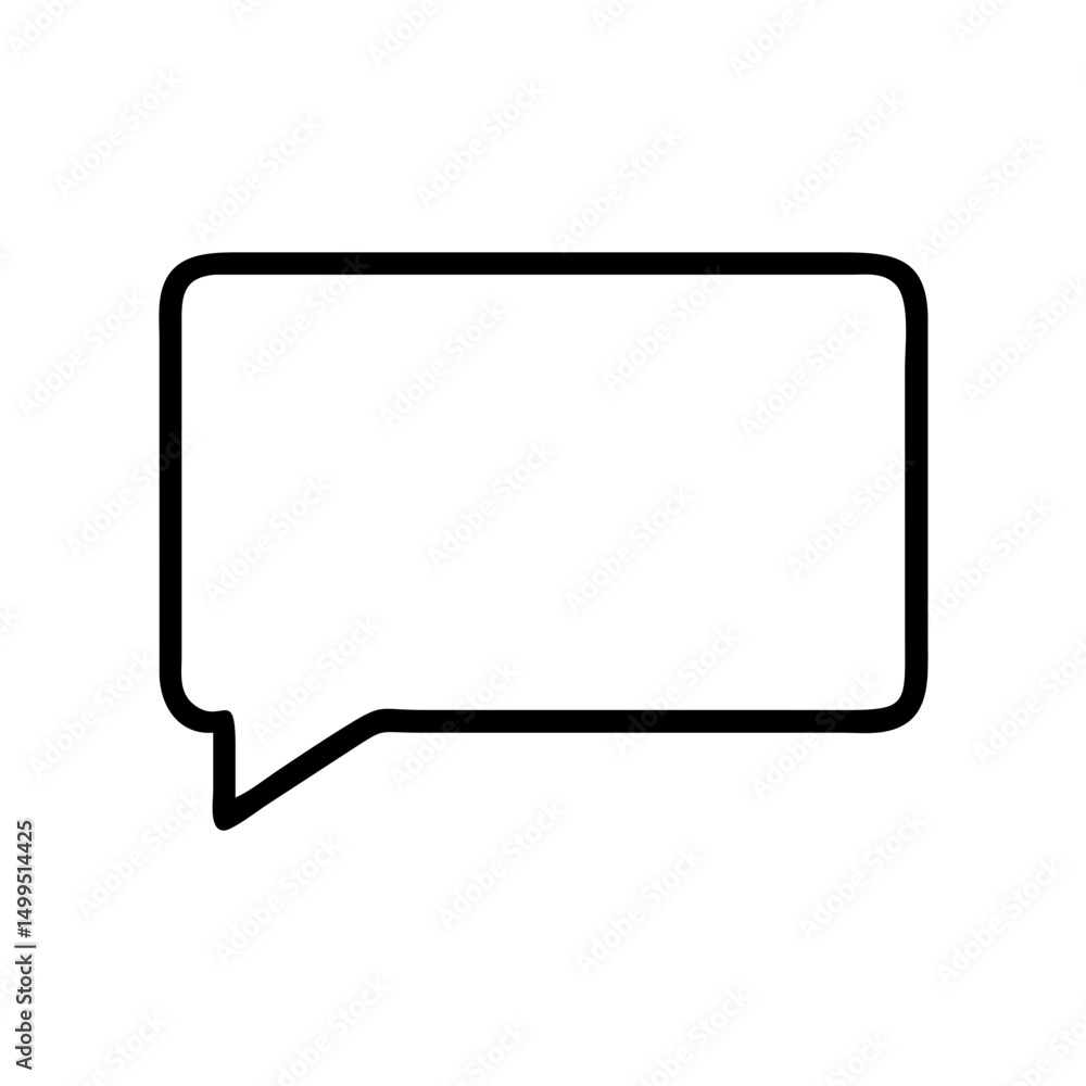 Pop-Up Speech Bubble – Empty Comic Style Vector Pop-Up Speech Bubble – Empty Comic Style Vector