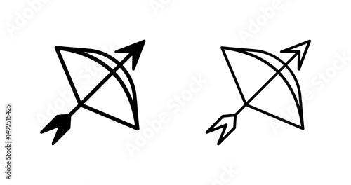 Bow and arrow Vector Icon