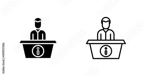 Information Desk Vector Icon
