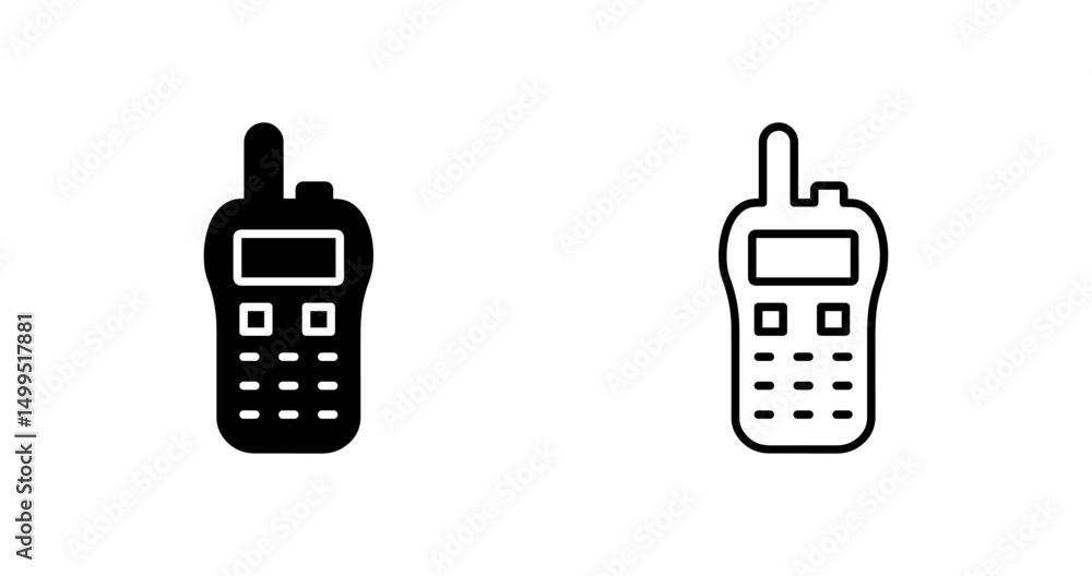 Walkie Talkie Vector Icon